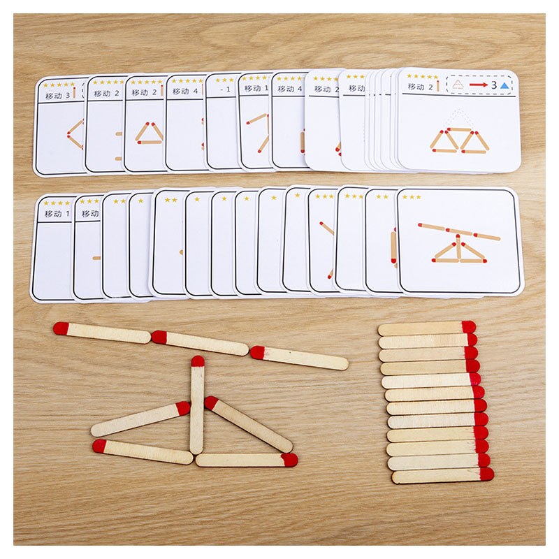 Board Game Diy - Монтессори спички головоломки игра деревянные игрушки